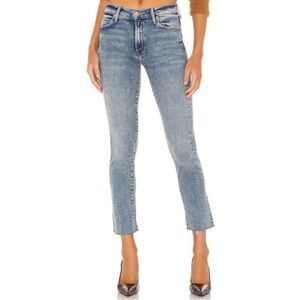 Mother The Rascal Ankle Fray Jeans Wash bonfire Lightning Size 30